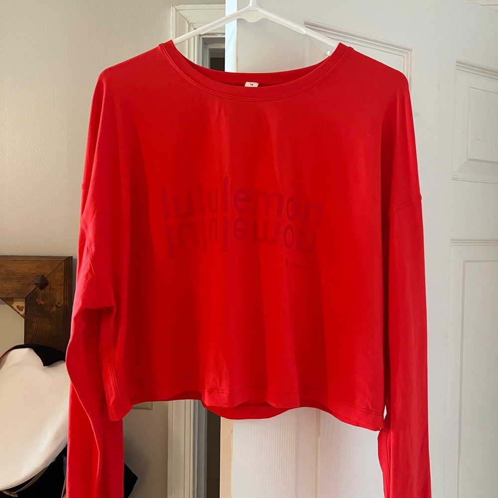 lululemon athletica Bold Red Crop Top